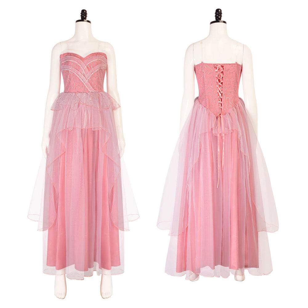 Wicked Glinda Pink Women Dress Outfit Carnival Cosplay Costume - Ecosfun