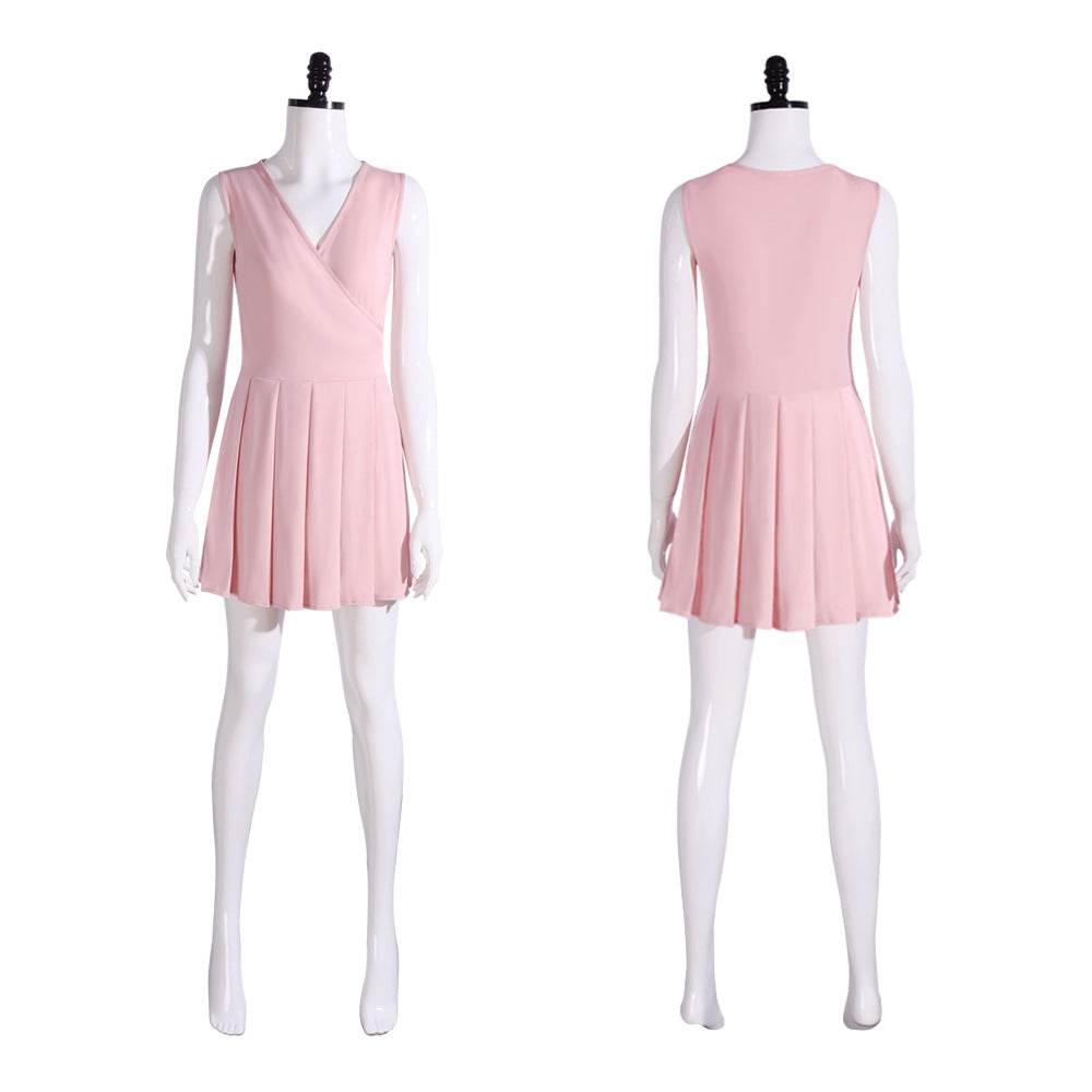 Wicked Glinda Pink Women Short Dress Outfit Carnival Cosplay Costume - Ecosfun