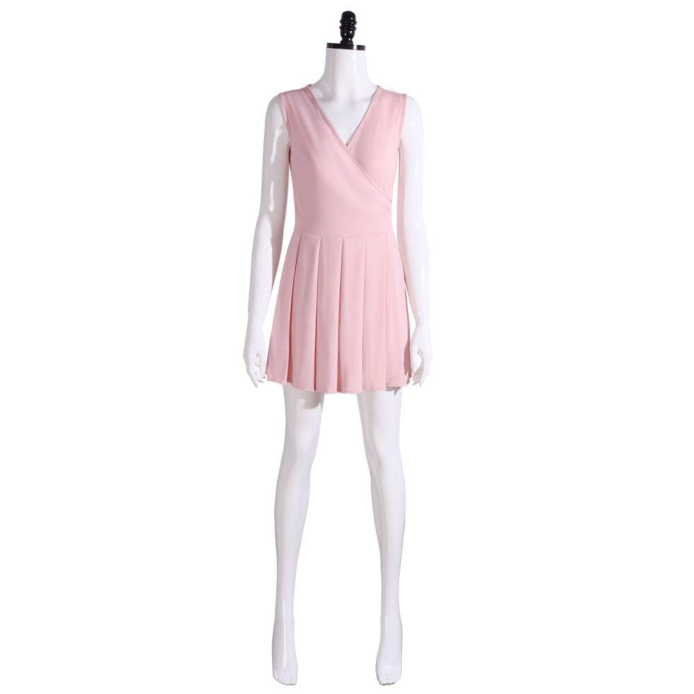 Wicked Glinda Pink Women Short Dress Outfit Carnival Cosplay Costume - Ecosfun
