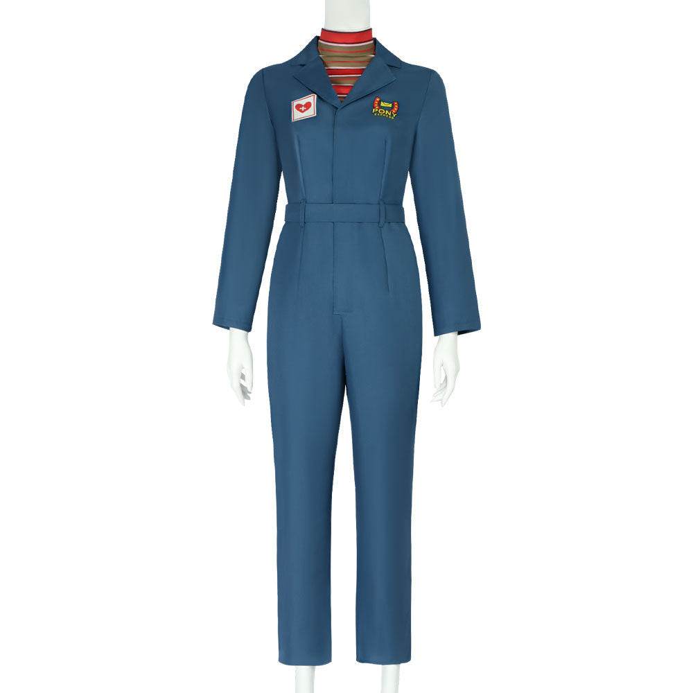 Mouthwashing Anya Women Blue Jumpsuit Carnival Halloween Cosplay Costume - Ecosfun