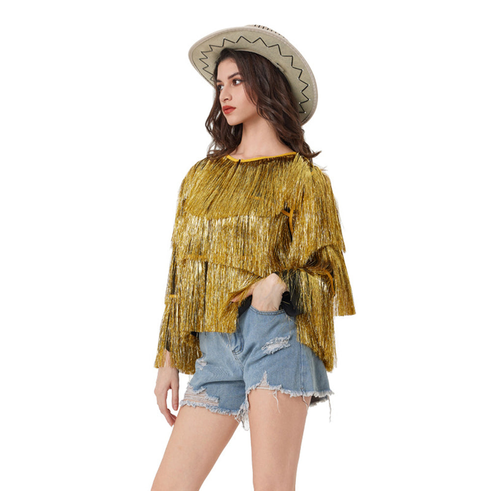 Fever Tassel Tinsel Festival Jacket Halloween Costume for women