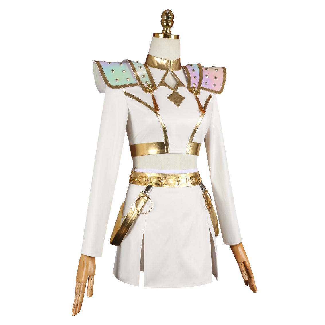 Kpop Witch Hunter Zoe Cosplay Costume Black and Gold Performance