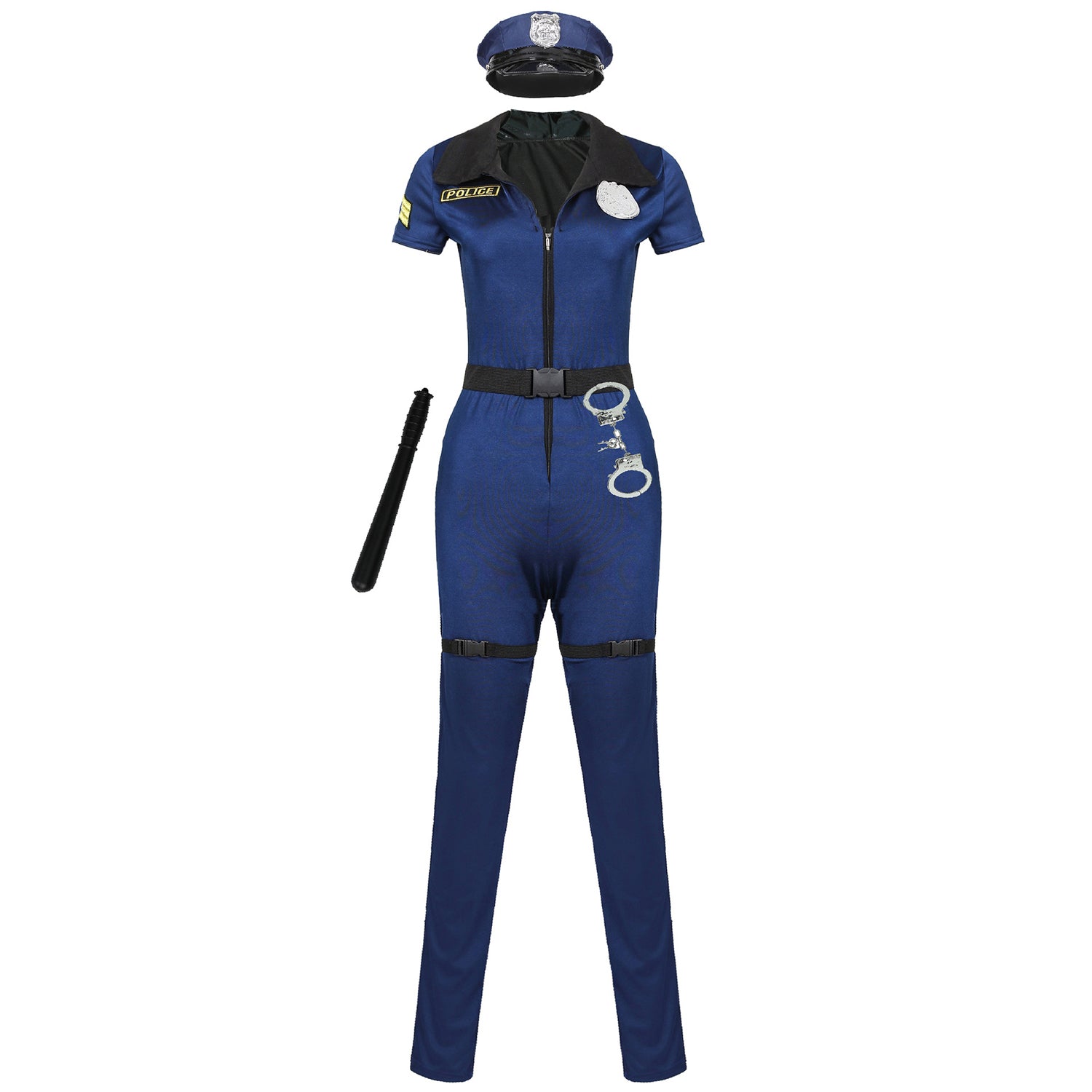 Women Cop Police Costume With Hat Halloween M to XL