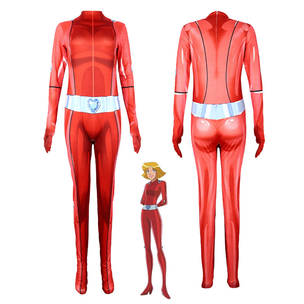 Totally Spieses Clover Ewing Samantha Simpson Alexandra Bodysuit Costume