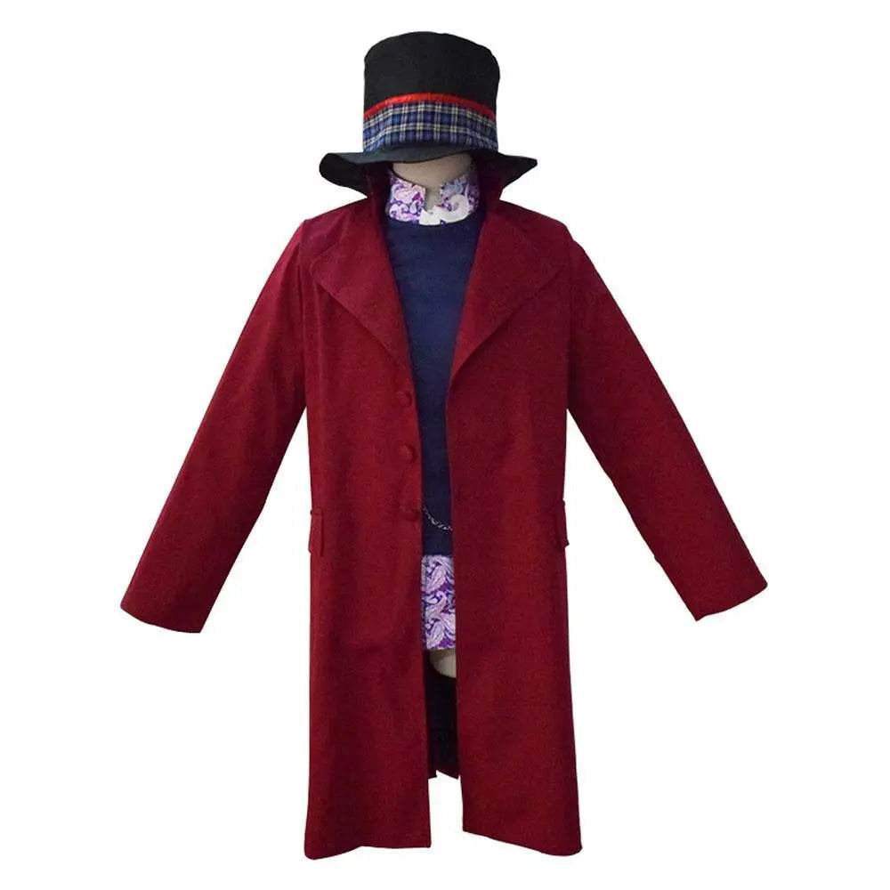 Adult Willy Wonka Charlie and the Chocolate Factory Johnny Depp Cosplay Costume Outfits For Men - Ecosfun