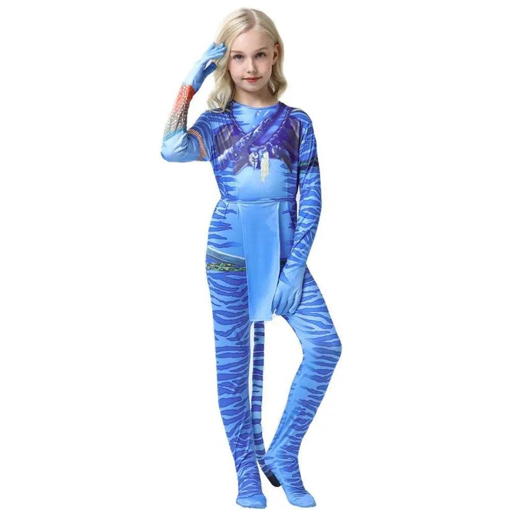 Avatar: The Way of Water Cosplay Costume kids zentai costume jumpsuit - Ecosfun