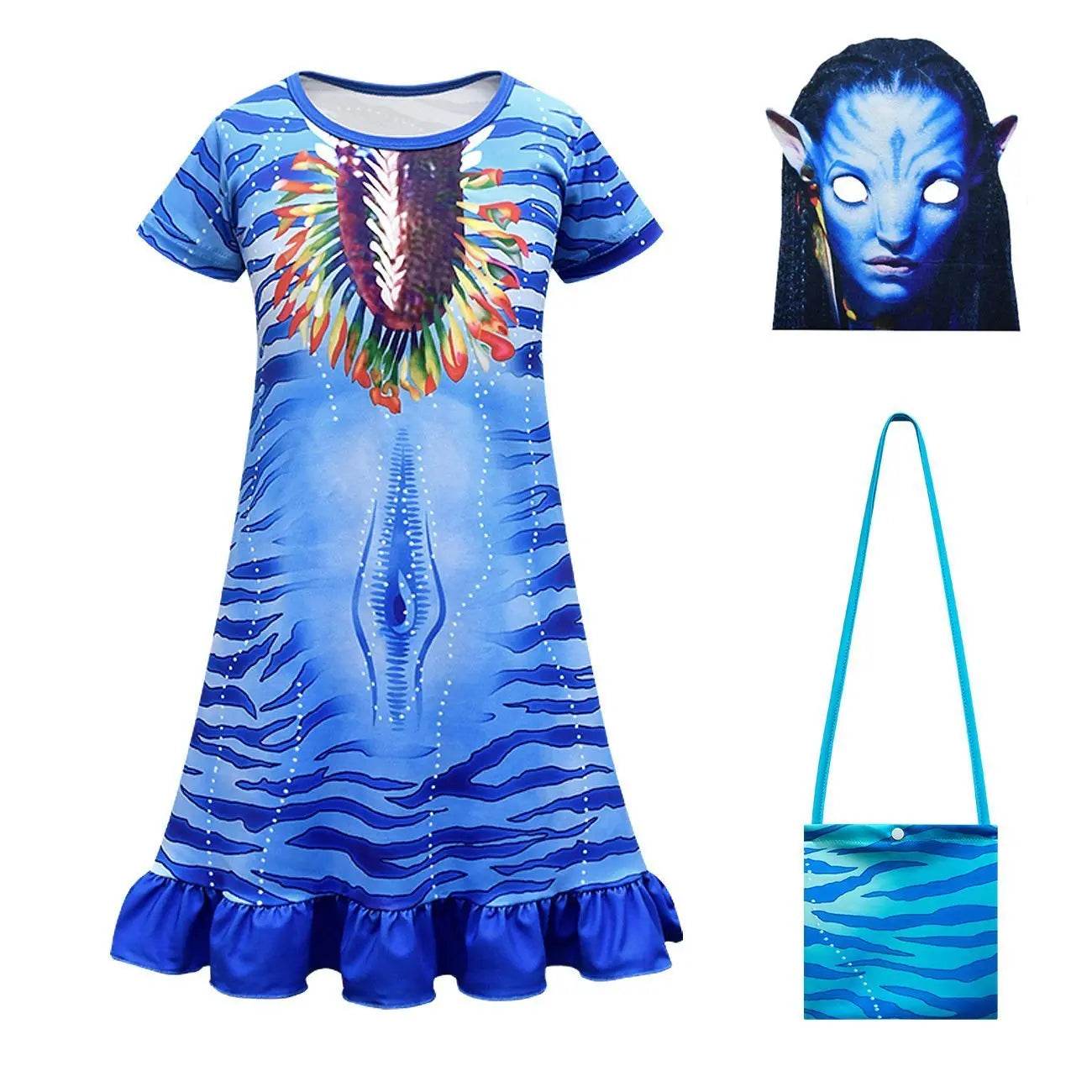 Avatar: The Way of Water Costume Cosplay Pajamas Dress For Kids - Ecosfun
