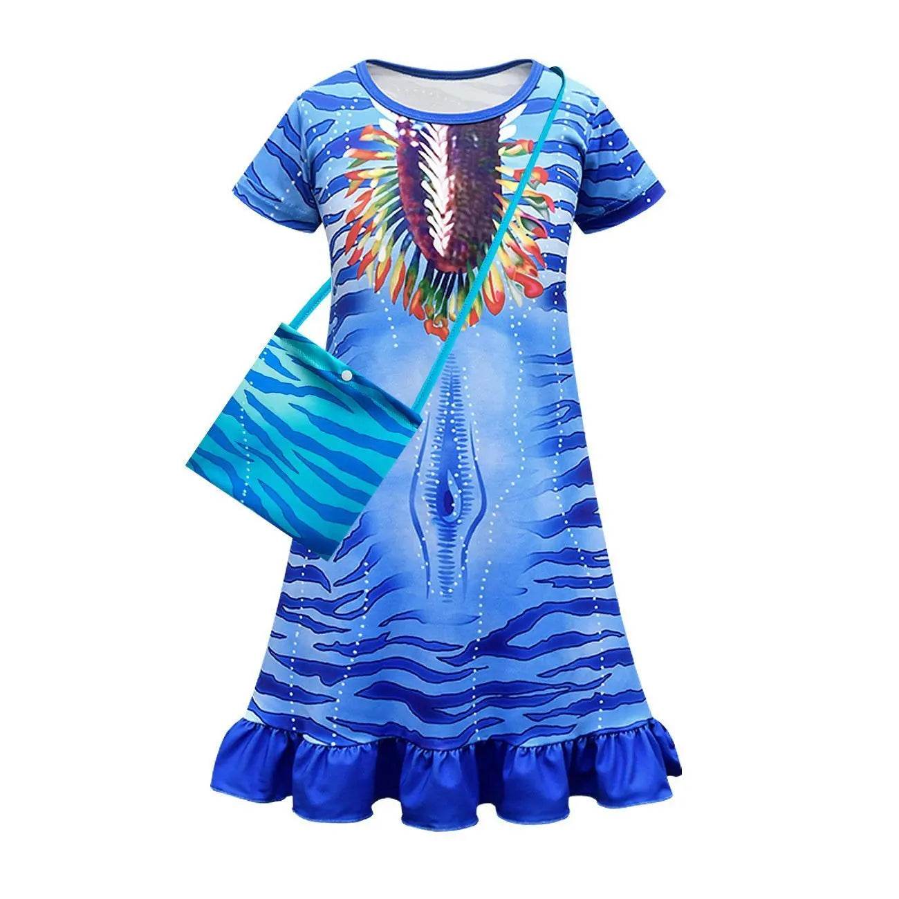 Avatar: The Way of Water Costume Cosplay Pajamas Dress For Kids - Ecosfun