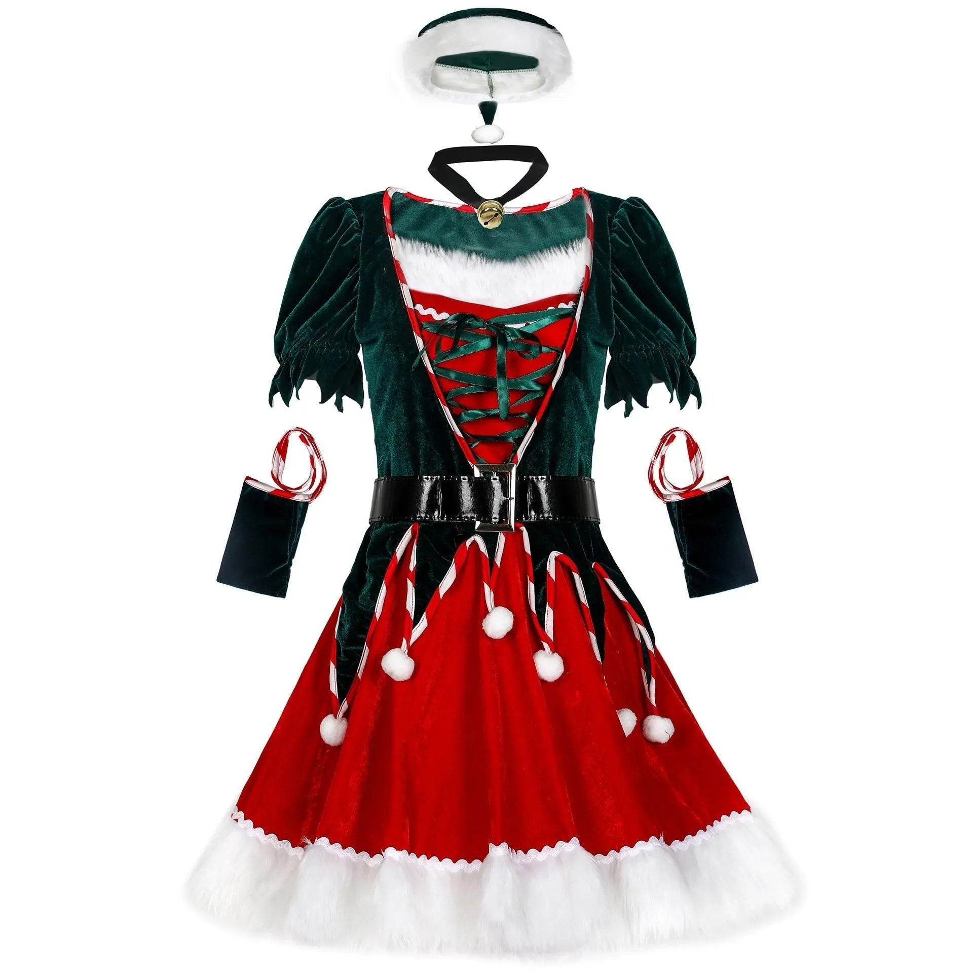 Chrsitmas New Year Women Party Sexy Costume All Size - Ecosfun