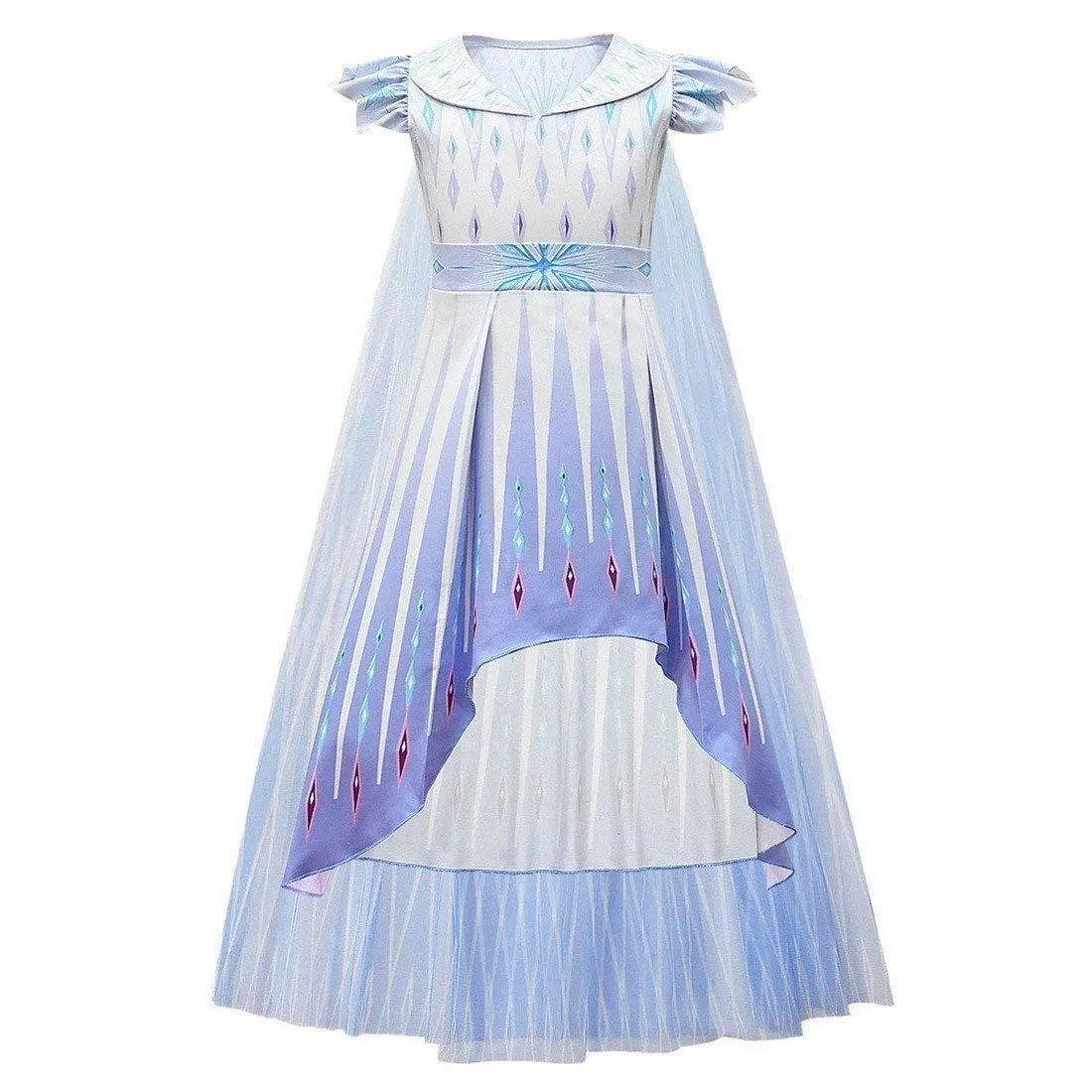 Frozen 2 Cosplay Elsa Halloween Performance Costume Girls Fancy Dress - Ecosfun