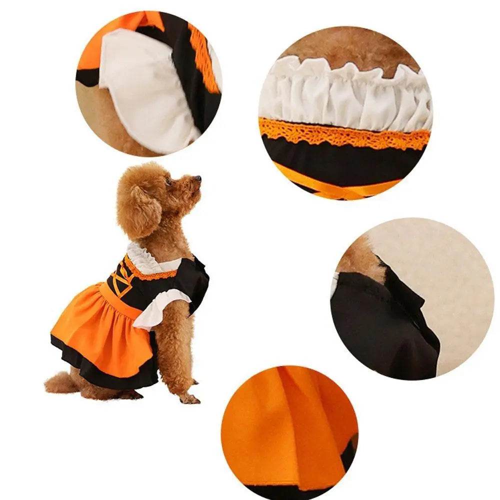 German Oktoberfest Halloween Costumes Matching Girls Pet Dog Outfits - Ecosfun