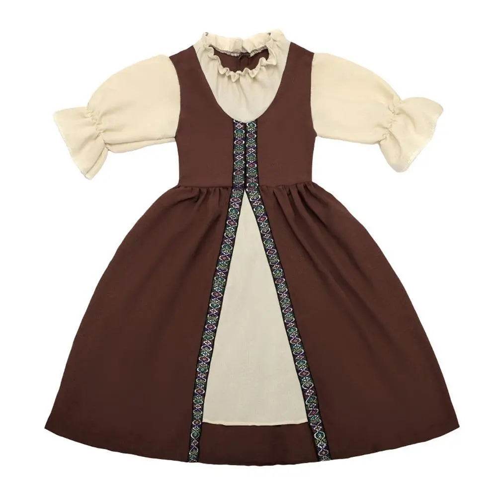 Medieval Palace Dress Vintage Kids Party Halloween Cosplay Costumes - Ecosfun
