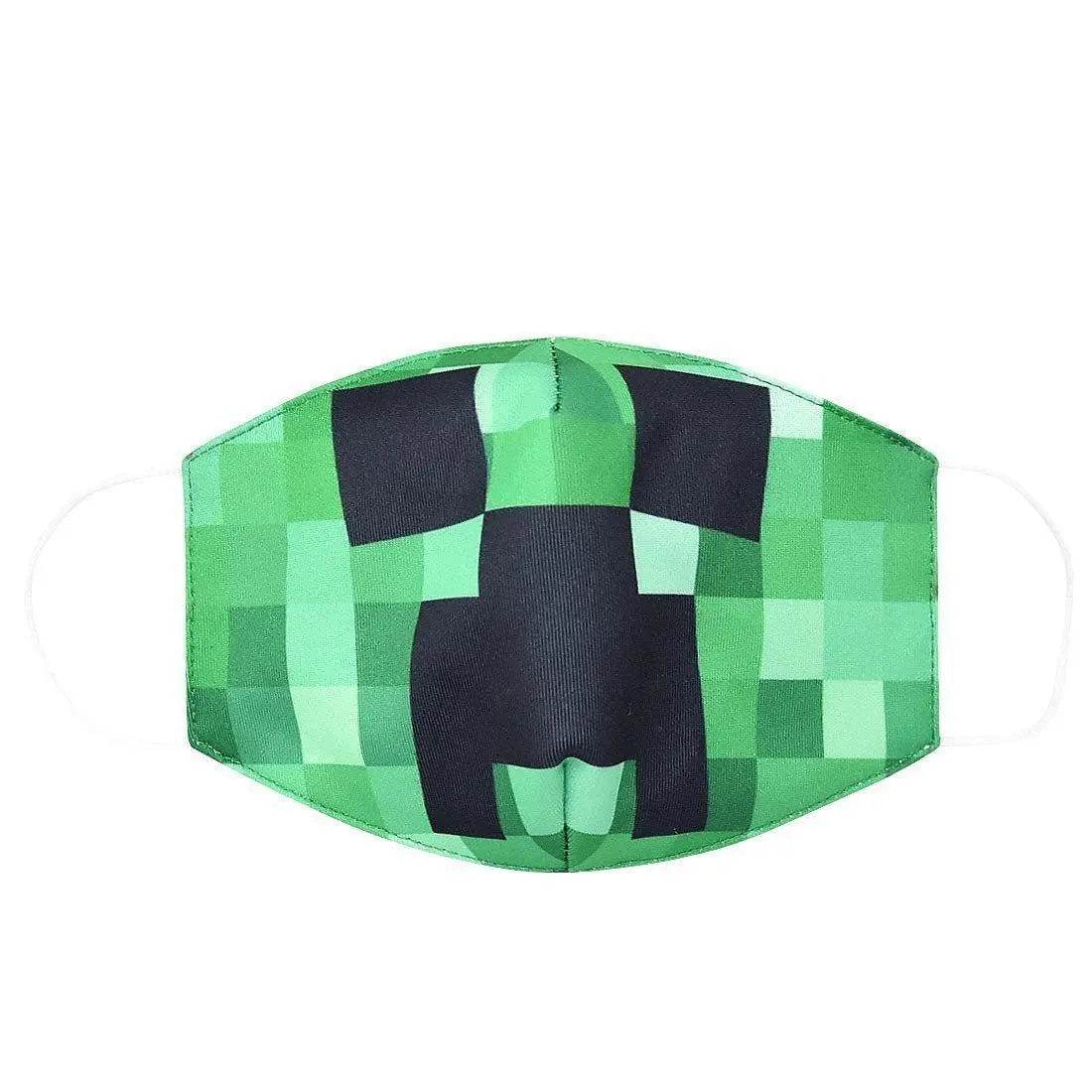 Minecraft Boys Mask Dust Respirator Washable Reusable Masks Kids Face Mouth Muffle Anime Mask - Ecosfun