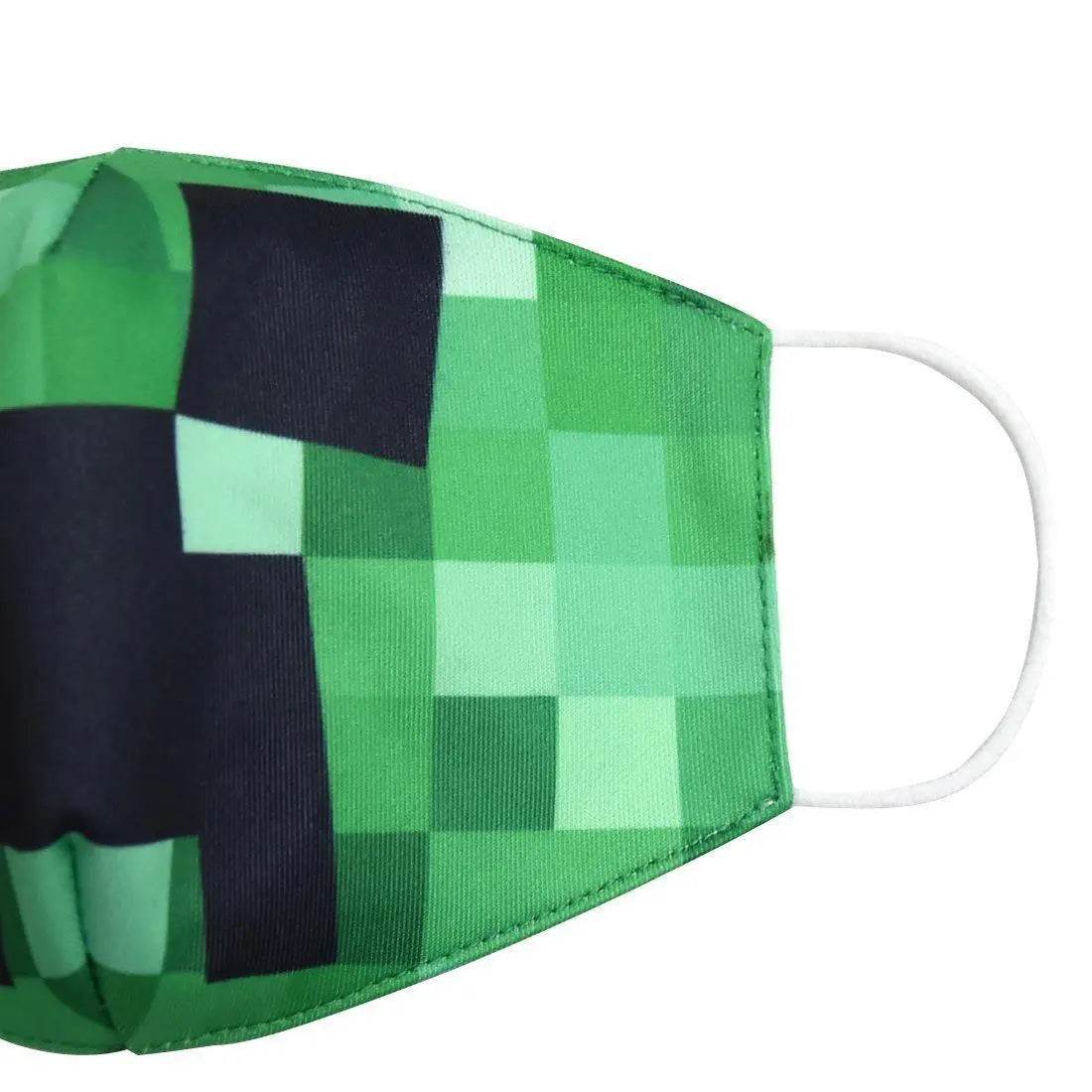 Minecraft Boys Mask Dust Respirator Washable Reusable Masks Kids Face Mouth Muffle Anime Mask - Ecosfun