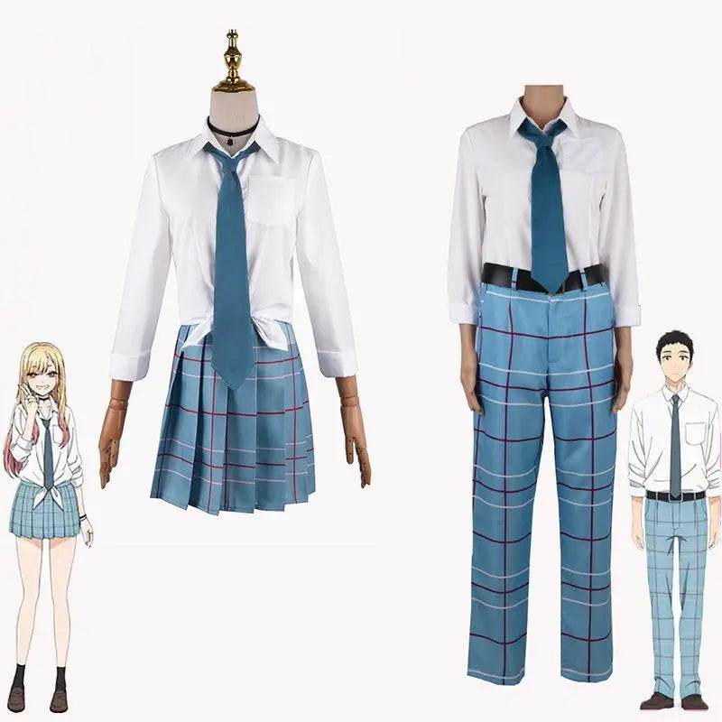 My Dress-Up Darling Wakana Gojo Cosplay Costume School Uniform Halloween Outfits Suit For Men - Ecosfun