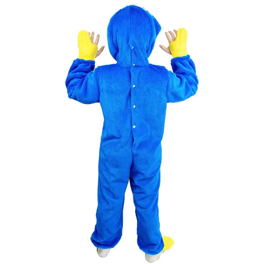 Poppy Playtime Huggy Wuggys Plush Costume Kids Halloween Cartoon Cosplay Jumpsuit - Ecosfun