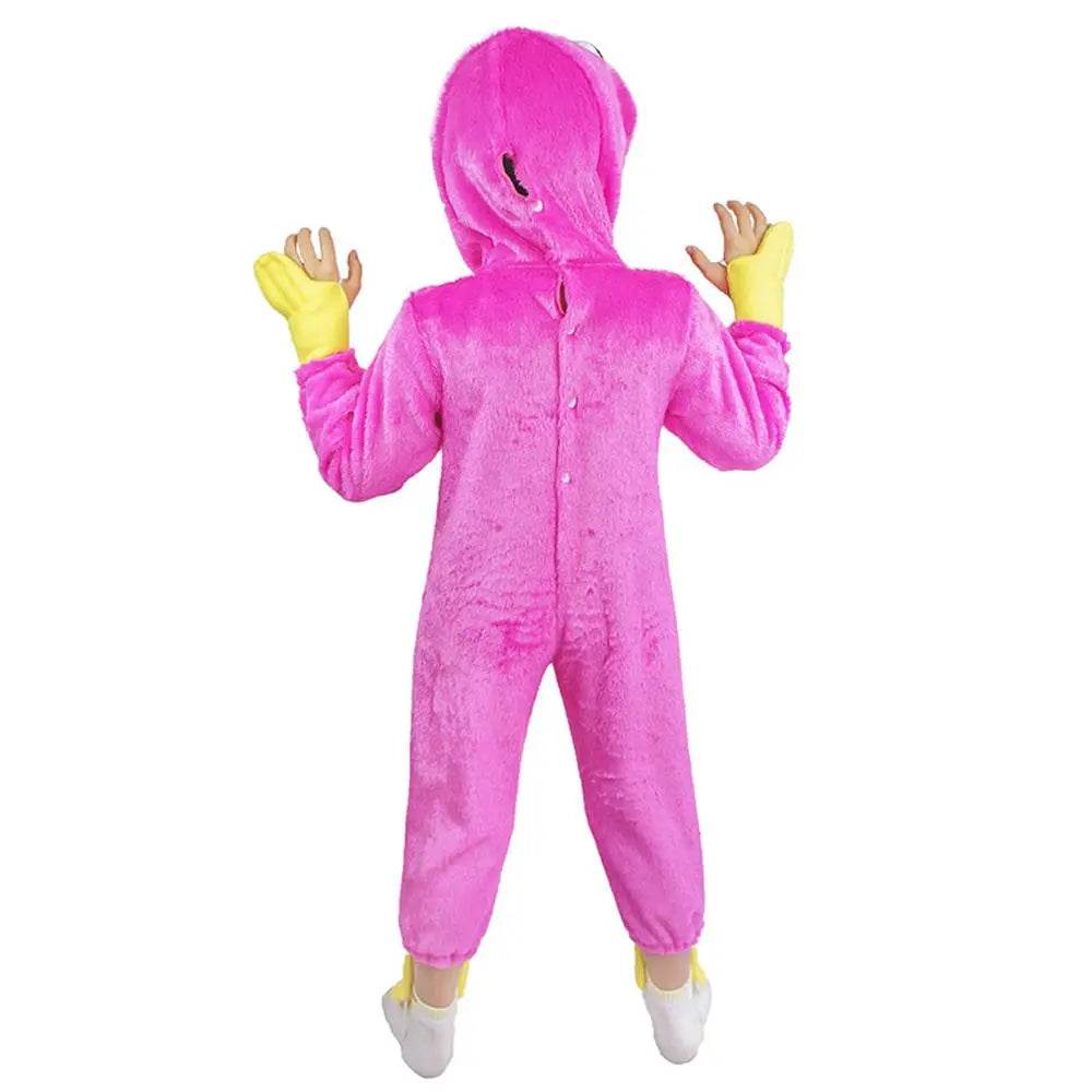 Poppy Playtime Huggy Wuggys Plush Costume Kids Halloween Cartoon Cosplay Jumpsuit - Ecosfun