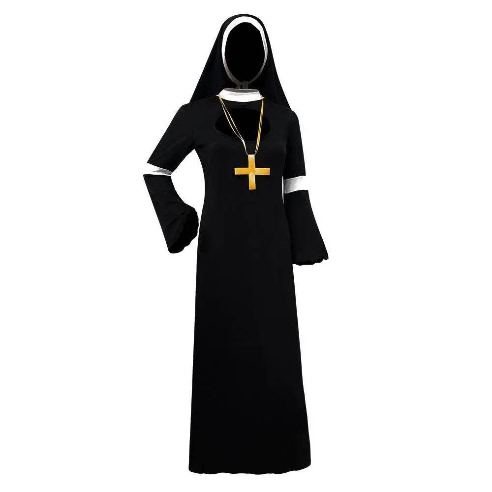 Women Nun Cosplay Halloween Costume - Ecosfun
