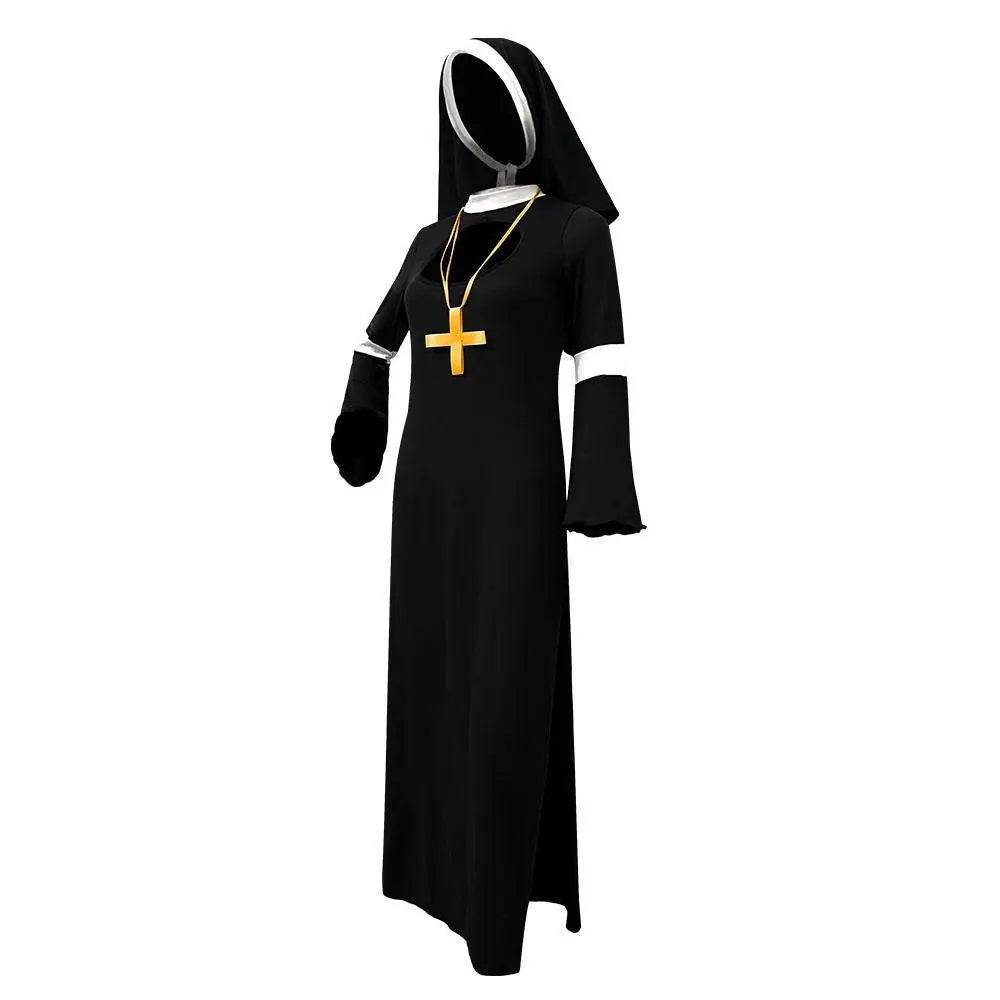 Women Nun Cosplay Halloween Costume - Ecosfun