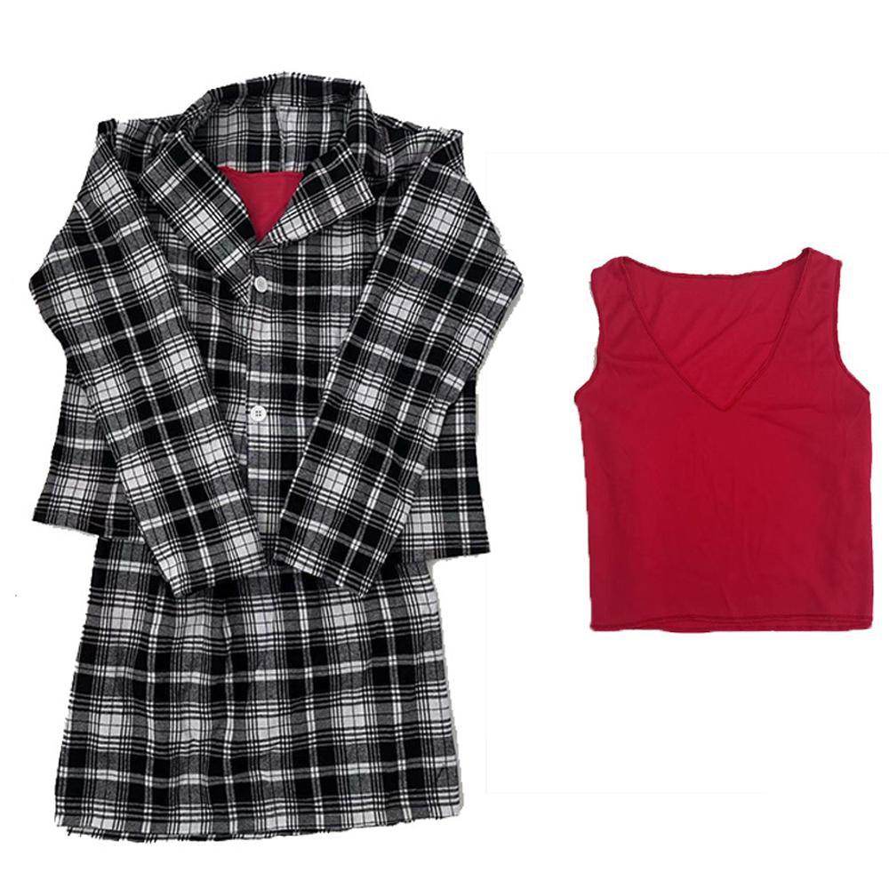 Clueless Dionne Costume School Uniform Dress Outfit Cosplay Halloween - Ecosfun