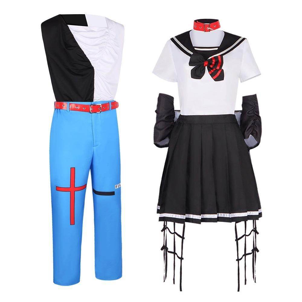 Dead Mount Death Play Shinoyama Poruka Sakimiya Misaki Anime Cosplay Costume Outfits Halloween Carnival Suit - Ecosfun