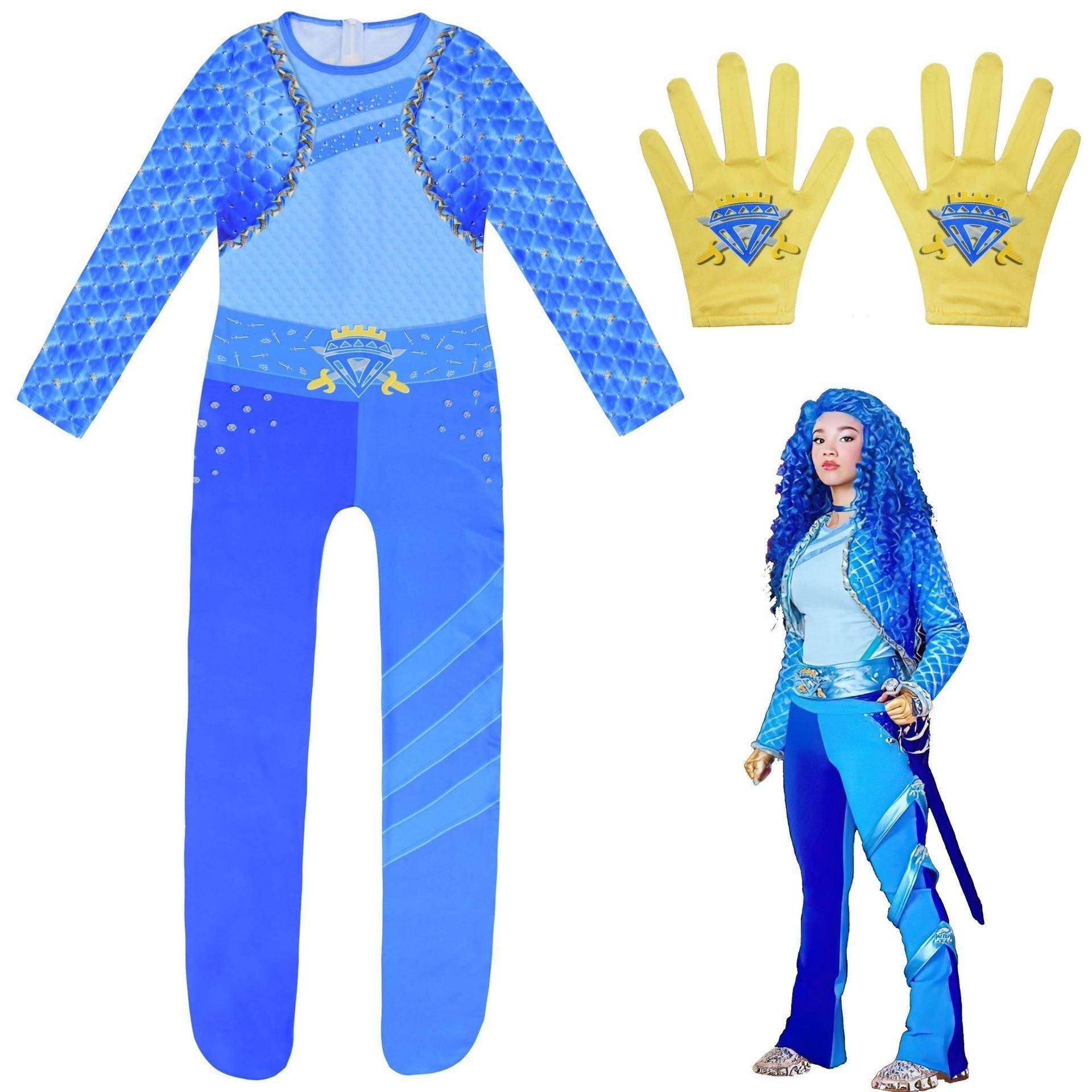 Descendants 4 Queen of Hearts Costume Halloween for Kids Girls - Ecosfun