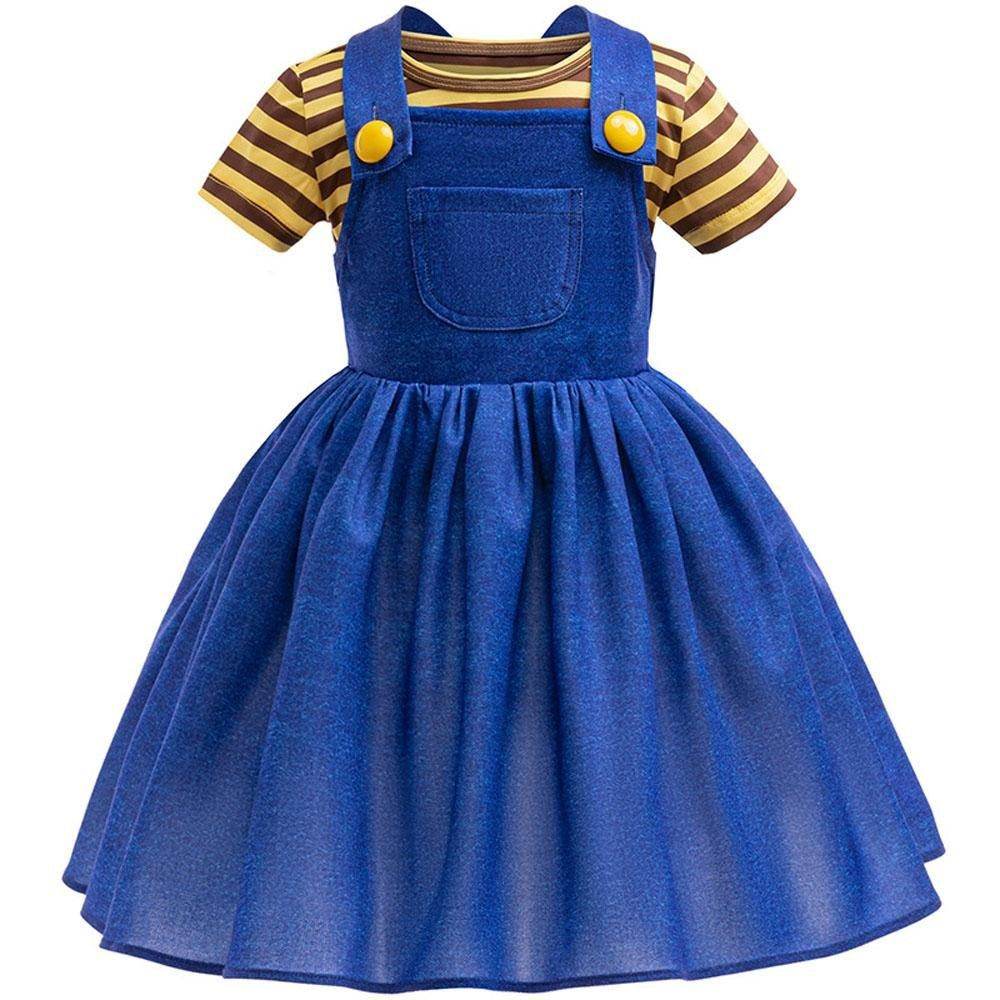 Despicable Me Agnes Costume Cosplay Dress Halloween Party Outfit - Ecosfun