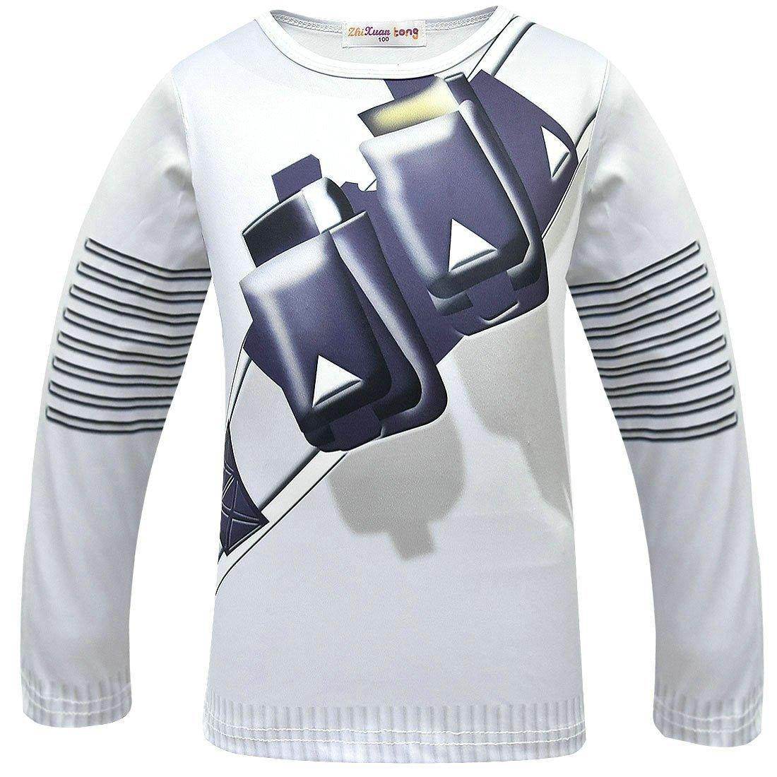 DJ Marshmello Chris Comstock Costume Top Pants Mask for Kid - Ecosfun
