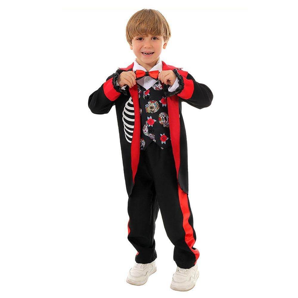 Kids' Day of the Dead Cosplay Costume Doomsday Revenant Halloween Party Outfit - Ecosfun