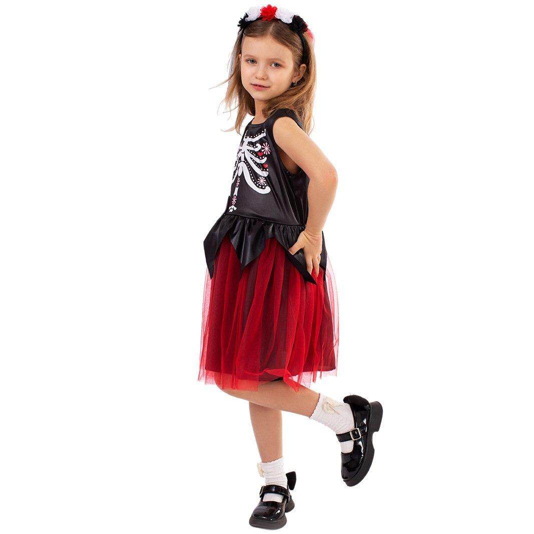 Kids' Day of the Dead Cosplay Costume Doomsday Revenant Halloween Party Outfit - Ecosfun