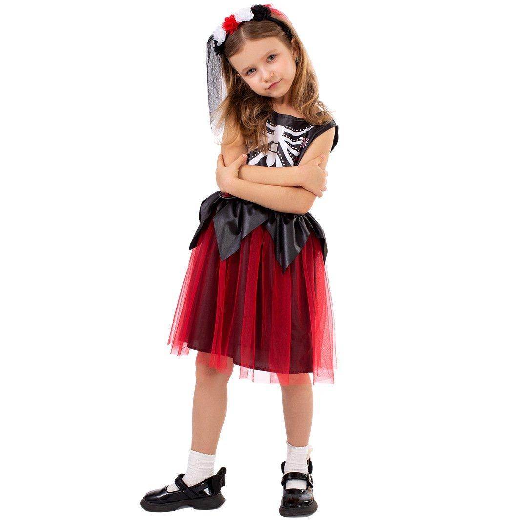 Kids' Day of the Dead Cosplay Costume Doomsday Revenant Halloween Party Outfit - Ecosfun