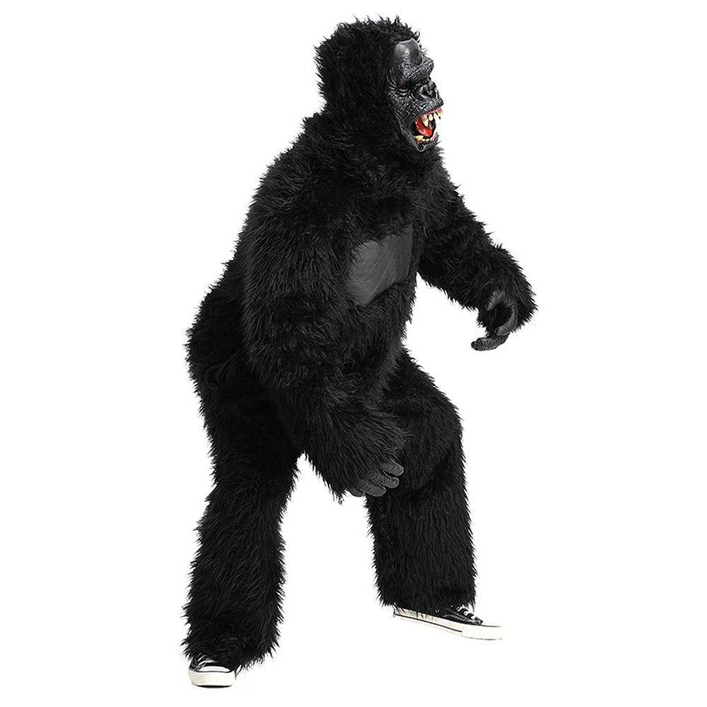 King Kong Chimpanzee Animal Adult Jumpsuit Cosplay Costume Carnival - Ecosfun