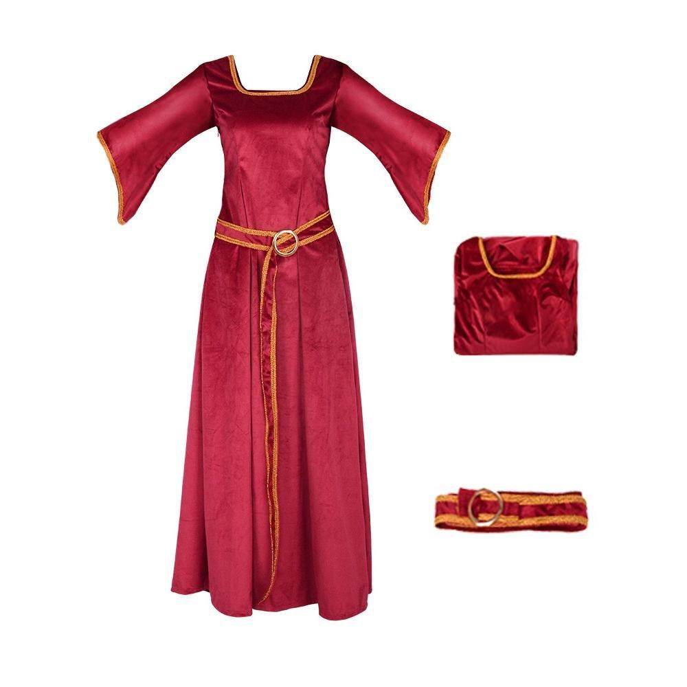 Mother Gothel Costume Cosplay Dress for Women From Tangled - Ecosfun