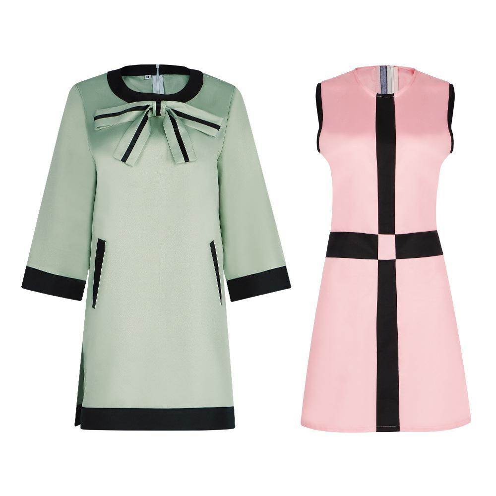 Movie The Queen's Gambit The same Beth Harmon dress cosplay for stage - Ecosfun
