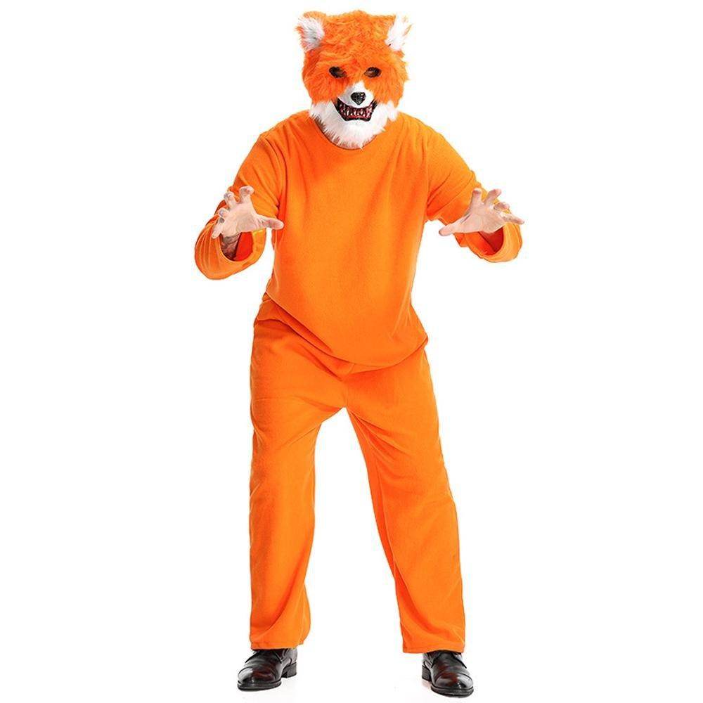 Mr. Sly Fox Animal Adult Jumpsuit Cosplay Costume Carnival - Ecosfun