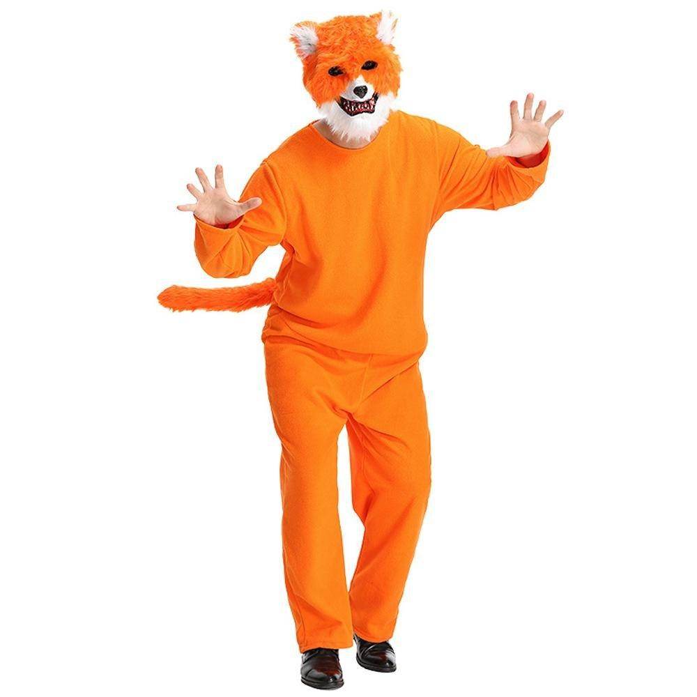 Mr. Sly Fox Animal Adult Jumpsuit Cosplay Costume Carnival - Ecosfun