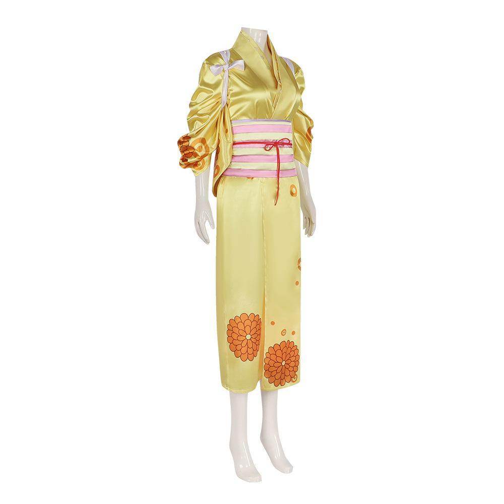 One Piece Kikunojo Anime Cosplay Costume Outfits Halloween Carnival Suit - Ecosfun