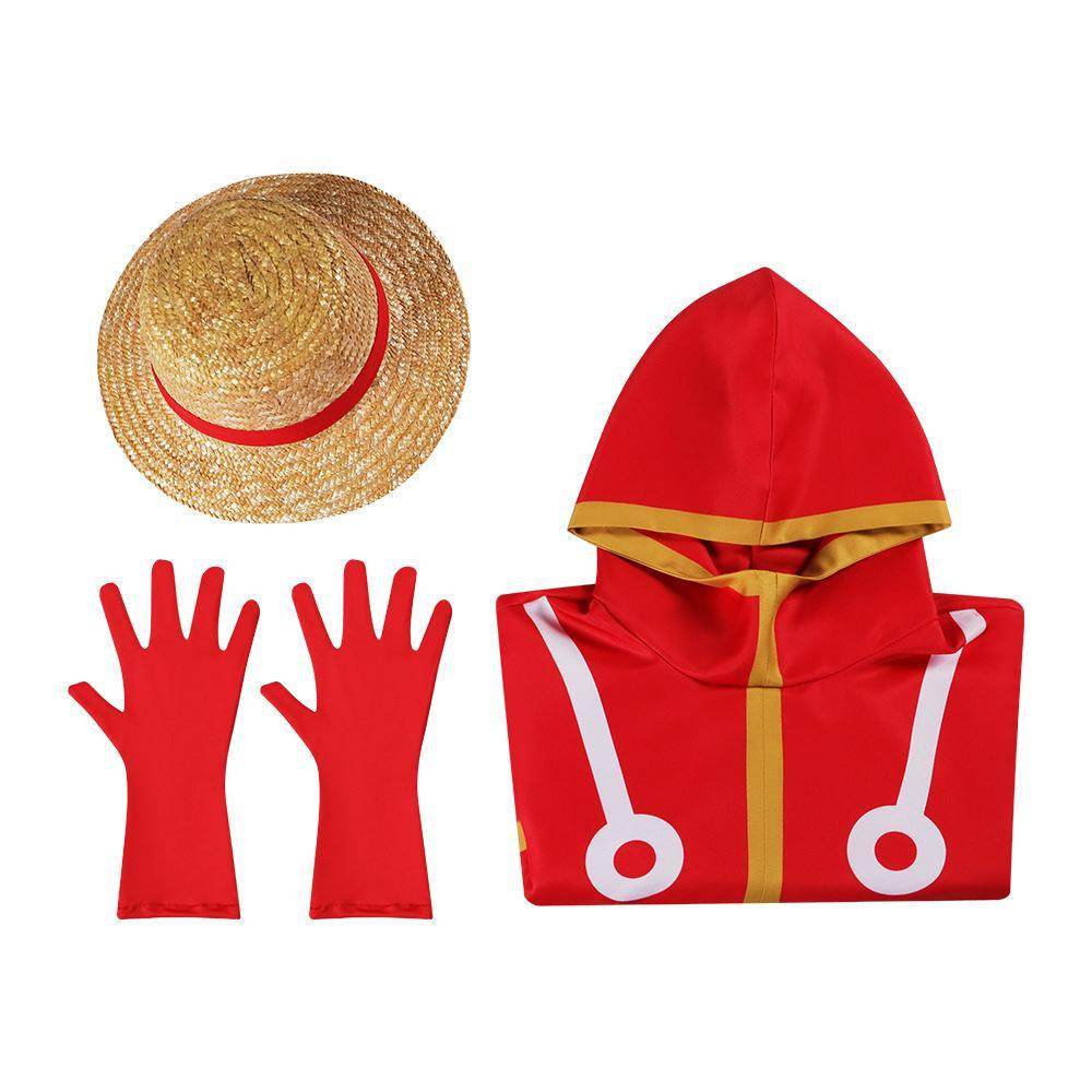 One Piece Luffy Cosplay Costume Outfits Halloween Carnival Suit - Ecosfun