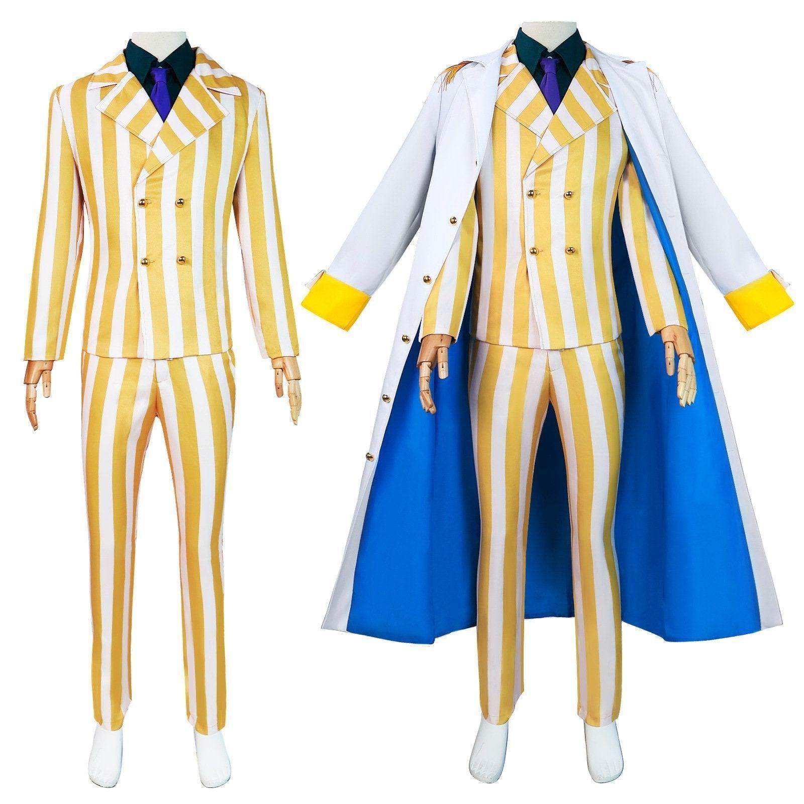 One Piece Wano Country Kizaru Costume Party Carnival Cosplay Full Set - Ecosfun
