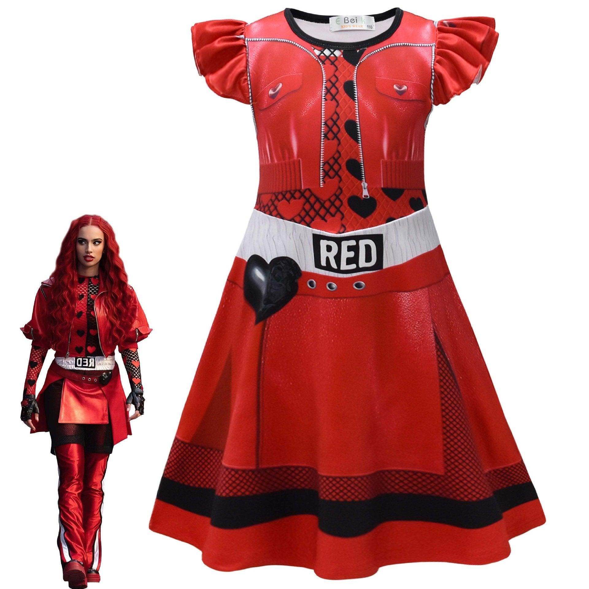 Red from Descendants 4 Queen of Hearts Costume Dresses - Ecosfun