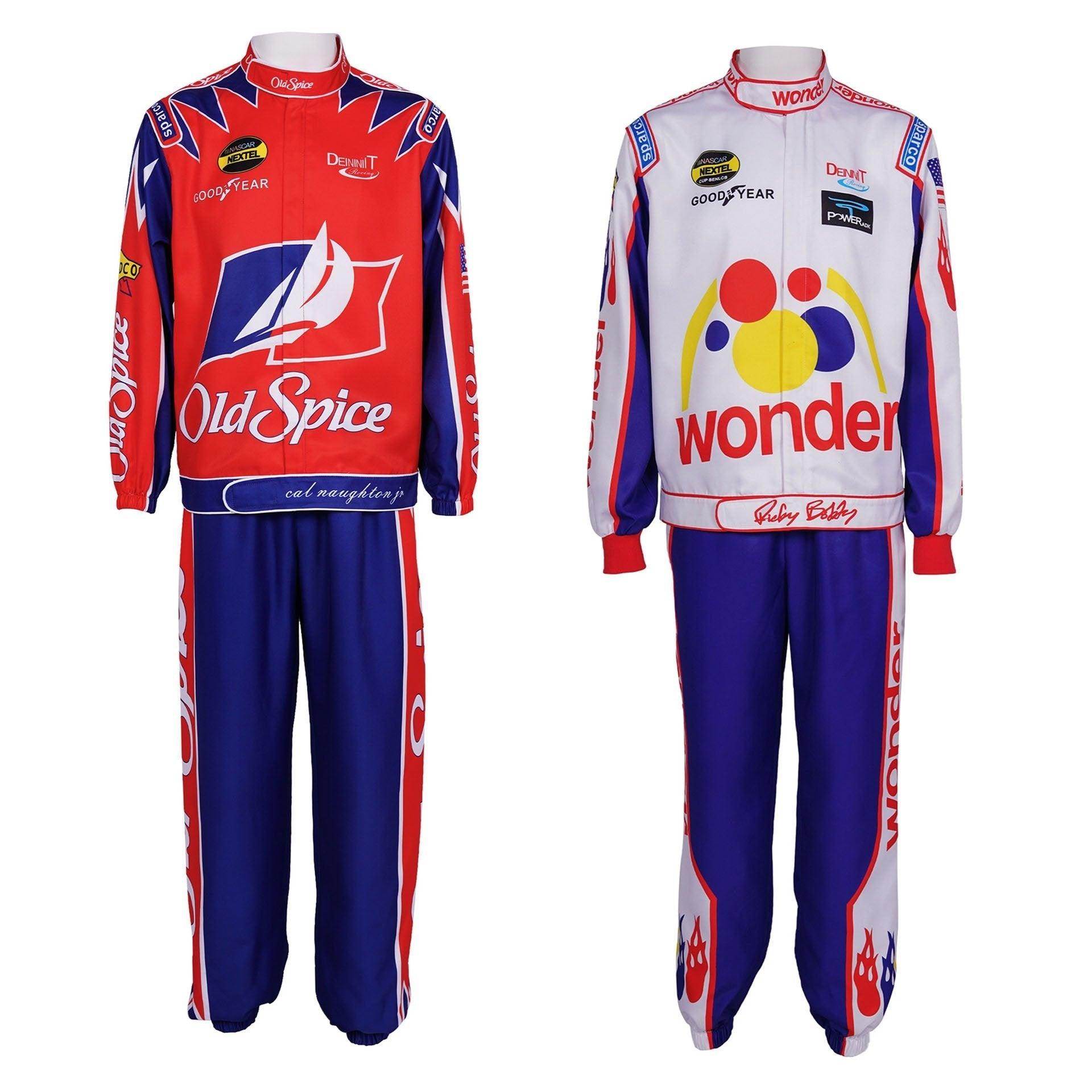 Ricky Bobby Nascar Cosplay Costume Talladega Nights Wonder Bread Racing Apparel - Ecosfun