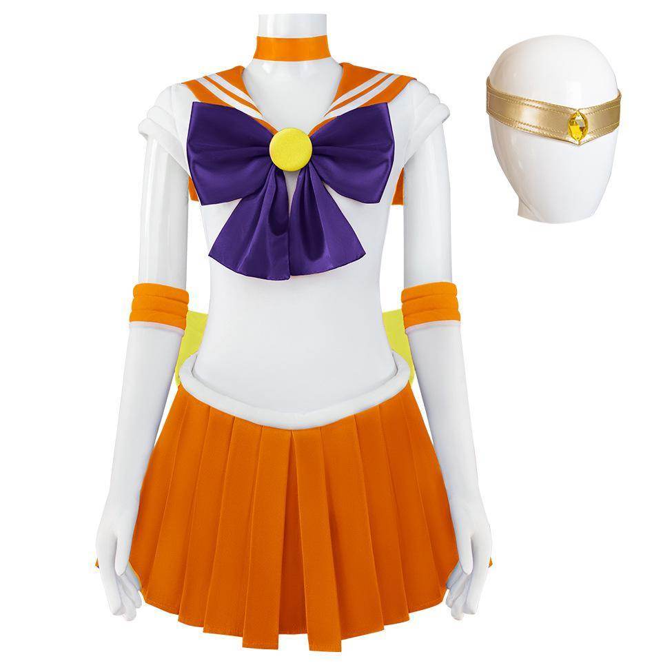 Sailor Moon Minako Aino Costume Uniform Cosplay Dress Outfits Halloween Suit - Ecosfun