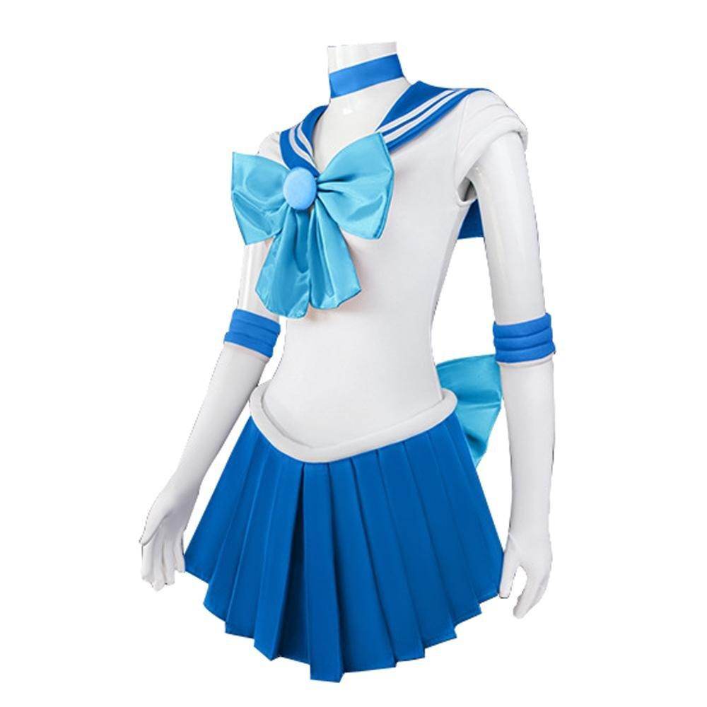 Sailor Moon Mizuno Ami Costume Uniform Dress Outfits Suit Cosplay Halloween - Ecosfun