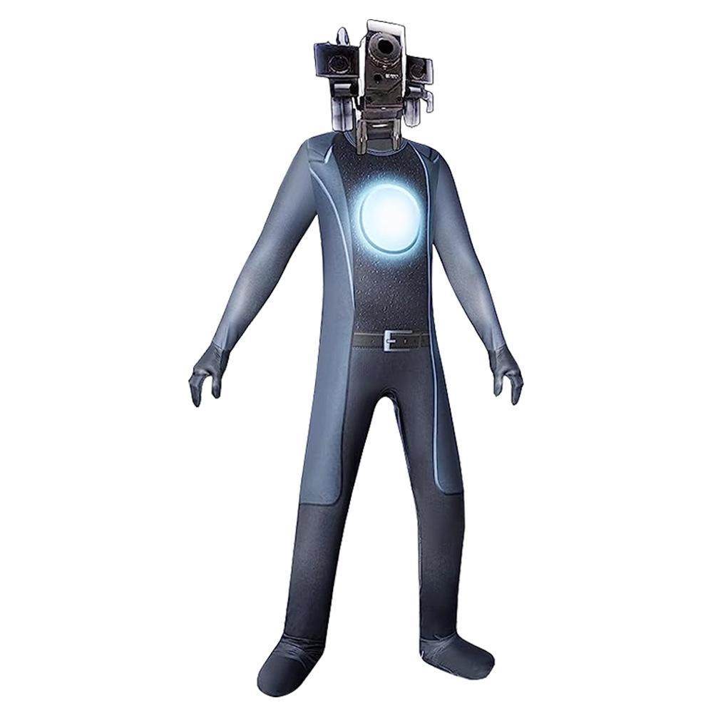 Skibidi Toilet Party Bodysuits Titan TV Jumpsuit Men Cosplay Costume For Kids Adult - Ecosfun