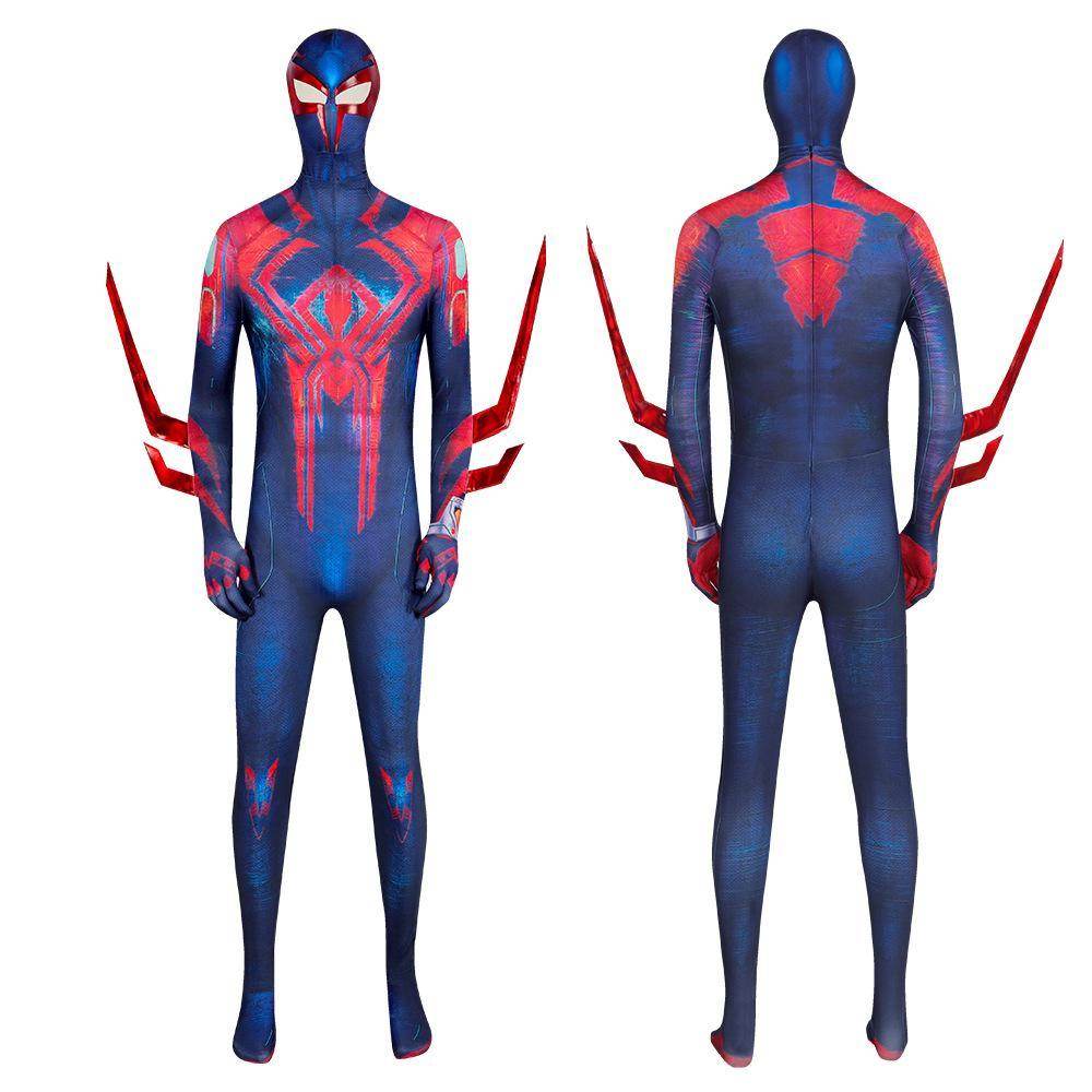 SpiderMan Across the Spider Verse Miguel O'Hara 2099 Zentai Costume Cosplay Outfits Halloween Carnival Suit Adults - Ecosfun