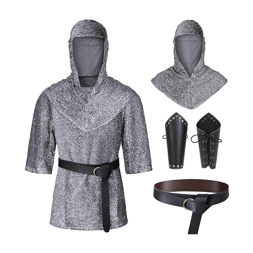 Templar imitation chain shirt Knight cosplay costume halloween - Ecosfun