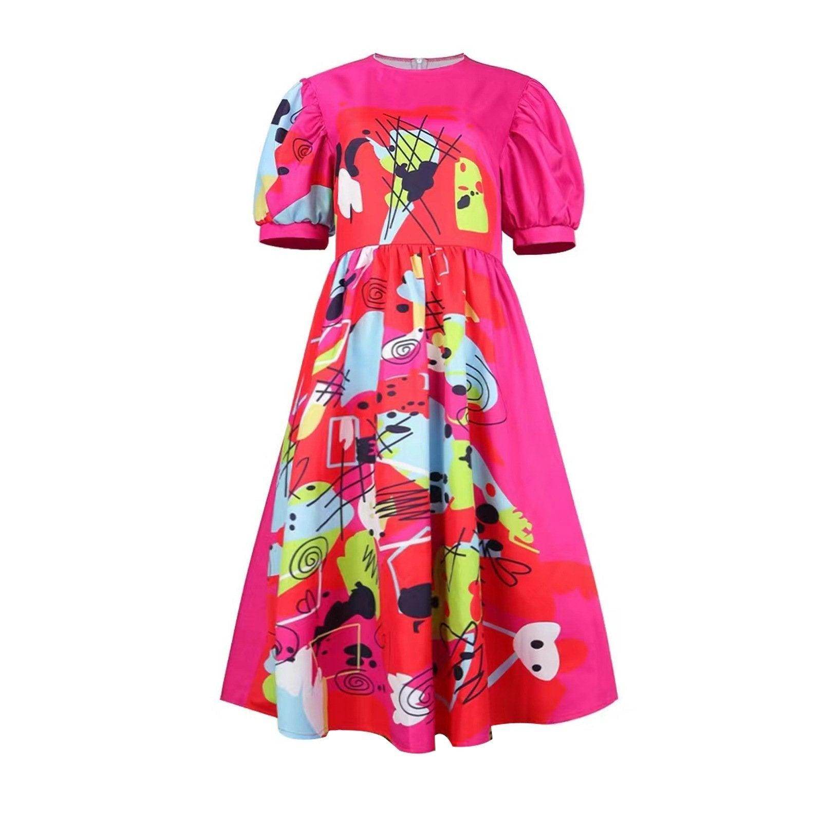 Weird Barbie Costume Movie Kate McKinnon Pink Dress Outfits Halloween Cosplay Adults - Ecosfun